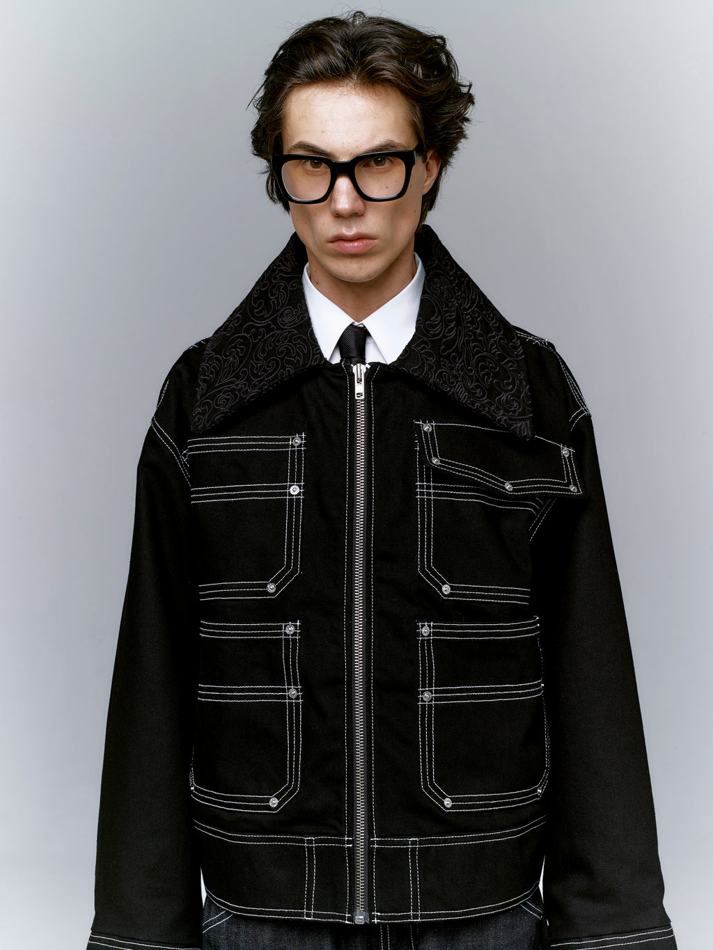 EMBROIDERED COLLAR JACKET — Founding Edition