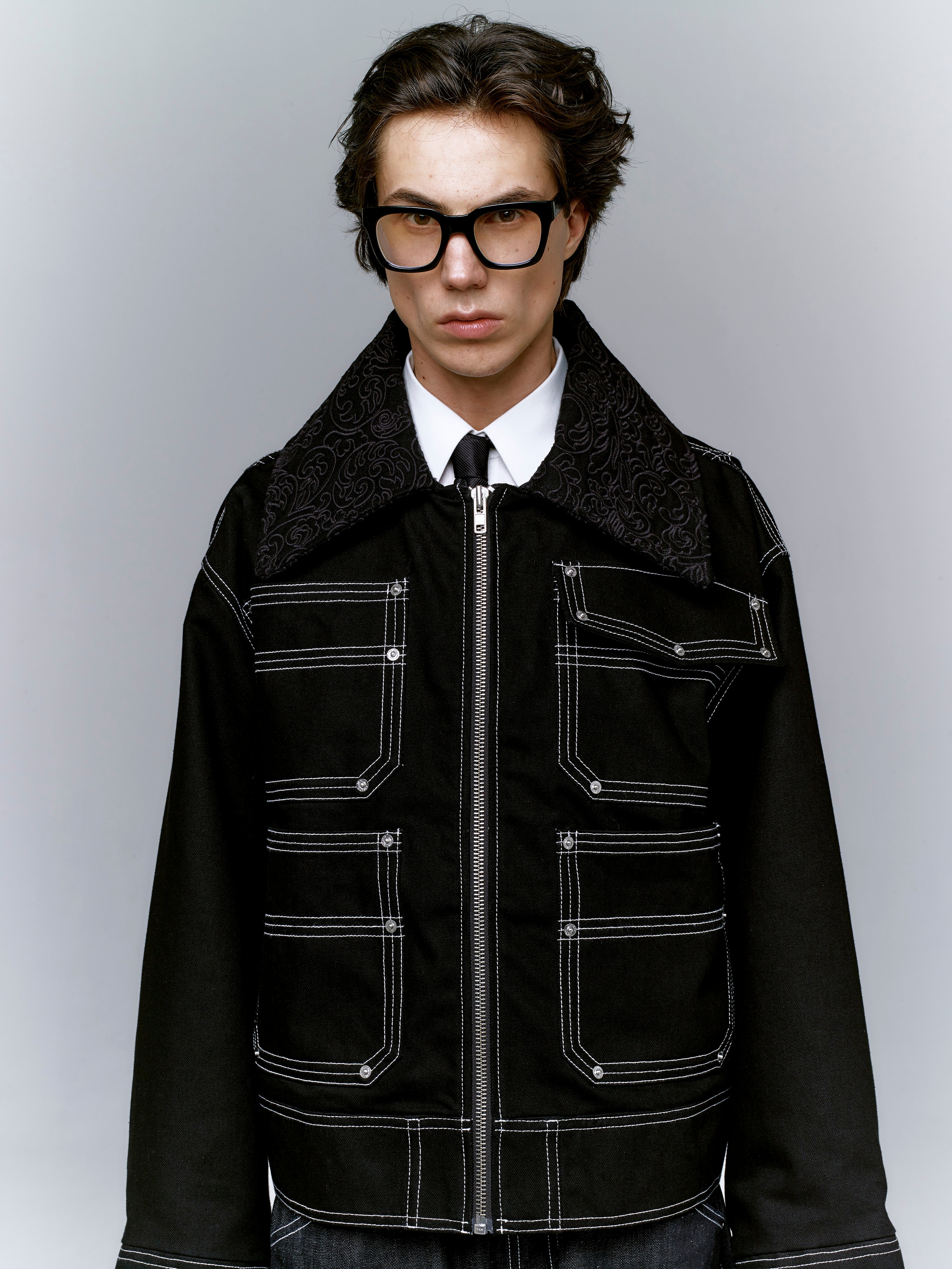 EMBROIDERED COLLAR JACKET — Founding Edition