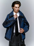 TWO-TONED V JACKET — The Aligned